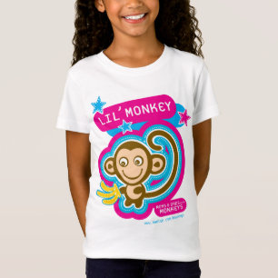 Rosa Lil apa-ungar T Shirt