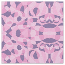 Rosa Lila Abstrakt Geometric Mönster Fabric