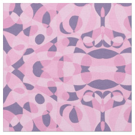 Rosa Lila Abstrakt Geometric Mönster Fabric Tyg