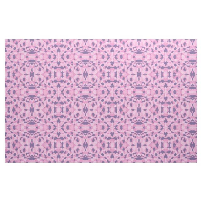 Rosa Lila Abstrakt Geometric Mönster Fabric Tyg (Fat Quarter)