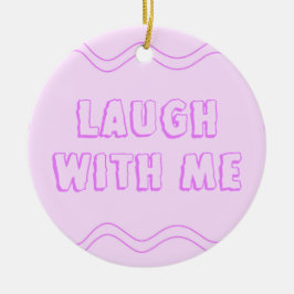 Rosa - Lila Alla hjärtans dag Julgransprydnad Keramik