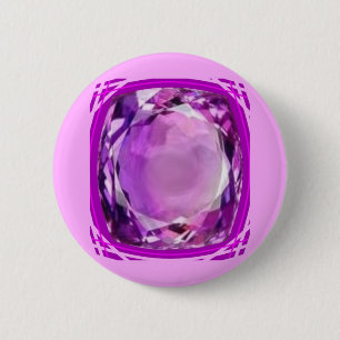 Rosa lila Amethyst Gemstone vid SHARLES Knapp