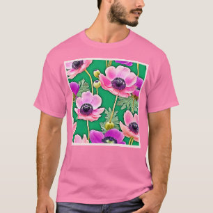 Rosa Lila Anemones T Shirt