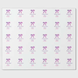 Rosa lila båge glitter gnistrande bröllopsfest nam presentpapper