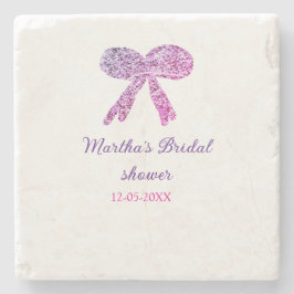 Rosa lila båge glitter gnistrande bröllopsfest nam stenunderlägg