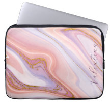 Rosa Lila Berry Marble Guld Glitter Anpassade