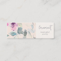 Rosa Lila Blommigt Earring Stud Ring Holder