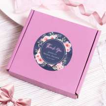 Rosa & lila blommönstrade neon bröllopsdusch tackk