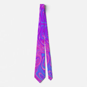 Rosa Lila Blue Marble Paint Swirl Artist Roligt Slips