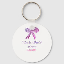 Rosa lila buggar gnistra glitter möhippa namn nyckelring