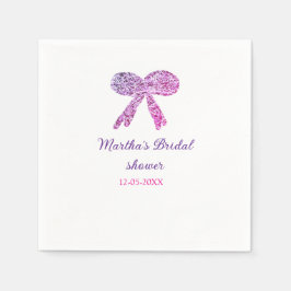 Rosa lila buggar gnistra glitter möhippa namn pappersservett