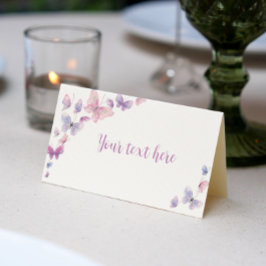 Rosa Lila Butterfly Birday Place Card Placeringskort