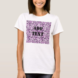 Rosa/Lila Camouflage Tee Shirt