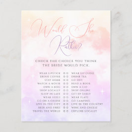 Rosa Lila Cloud Nine skulle hellre spela