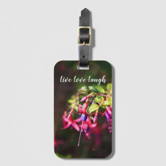 Rosa Lila Colorful Fuchsia Flower Motivation Bagagebricka