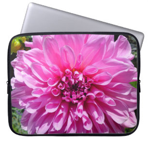 Rosa Lila Dhalia Flower Laptop sleeve