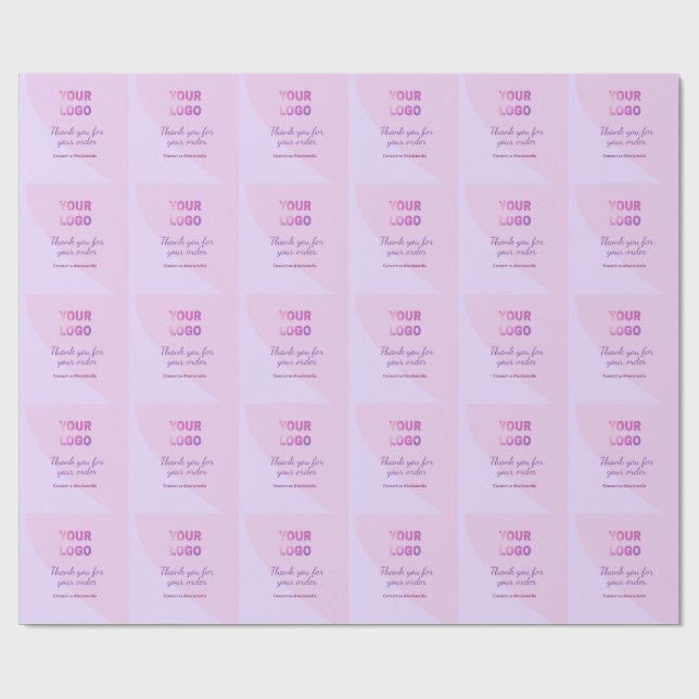 Rosa lila din logotyp kontakta oss sociala medier presentpapper (Platt)