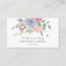 Rosa Lila Enkel Blommigt Christian Bröllop