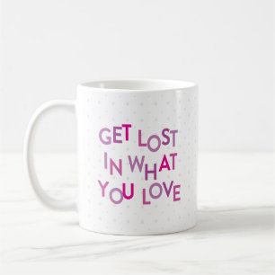 Rosa/Lila får Borttappad i det du Kärlek Kaffemugg