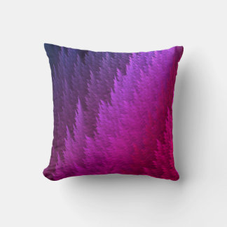 Rosa Lila Fjädermönster Tye Dye Kudde