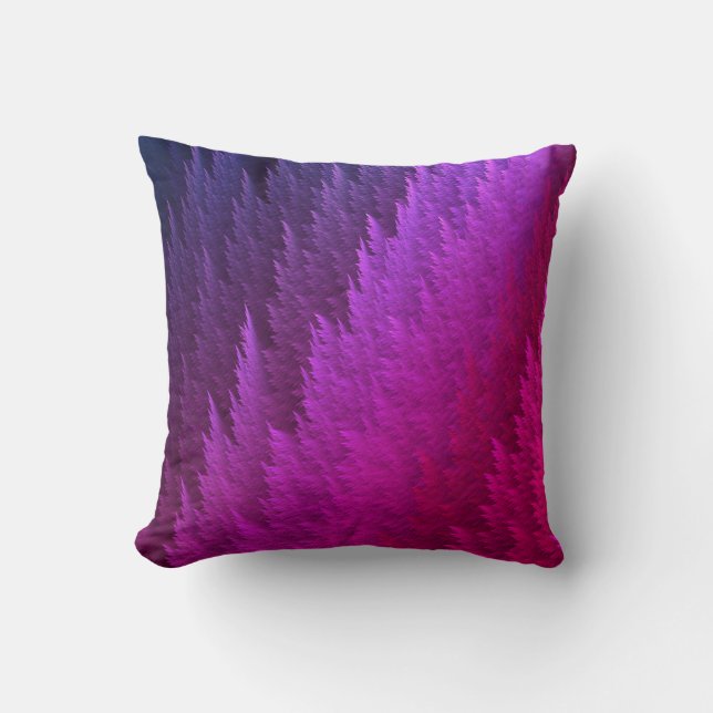 Rosa Lila Fjädermönster Tye Dye Kudde (Framsida)