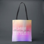 Rosa Lila Foil Hair Stylist Supplies Tygkasse<br><div class="desc">Guld,  Rosa och Lila Ombre Pastel Rainbow Foil Hair Stylist skönhetspåse för saxar,  schampo eller andra salonförråd. Affärskontakten namn och yrket kan ändras så att de kan användas för alla typer av företag. Kontakta designern om du vill ha fler matchande objekt.</div>
