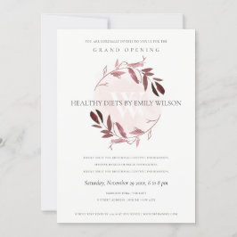 ROSA LILA FOLIAGE WREATH GRAND OPENING INBJUDAN