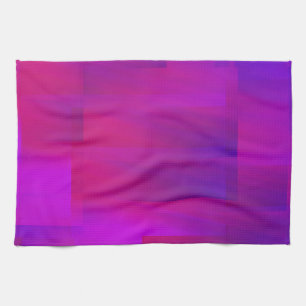 Rosa Lila Glitch Art Vaporwave Estetik Analog Kökshandduk