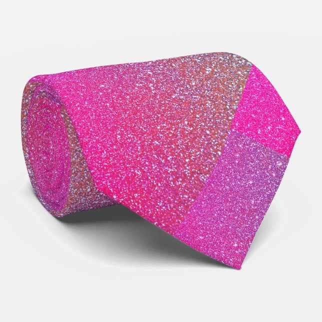 Rosa Lila Glitter Mönster Glittery Gnistra Gift Slips (Rullad)