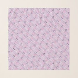 Rosa Lila Glitter Titta på örhängen Sjal