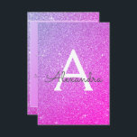 Rosa Lila Gnistra Glitter 40:e födelsedag Party Inbjudningar<br><div class="desc">Rosa och Lila Ombre Gnistra Glitter Girly Födelsedagsfest Monogram Namn och första 40:e födelsedag. Denna 40-dagarsinbjudan är perfekt för Rosa och Lila Gnistra Glitter Girly Party att tittar fira i Rosa och Lila.</div>