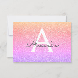 Rosa Lila Gnistra Glitter Sweet 16 Spara datum Spara Datumet