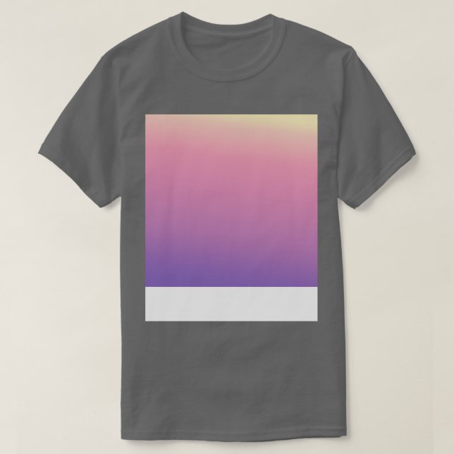 Rosa Lila Gradient Mönster Fade T Shirt (Design framsida)