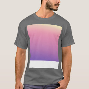 Rosa Lila Gradient Mönster Fade T Shirt