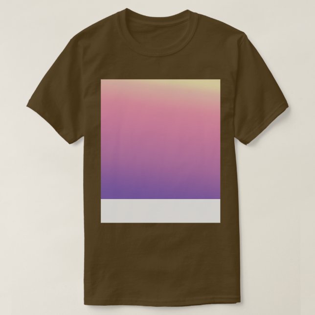 Rosa Lila Gradient Mönster Fade T Shirt (Design framsida)