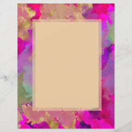 Rosa, lila, grön marmorbläck inbjudan