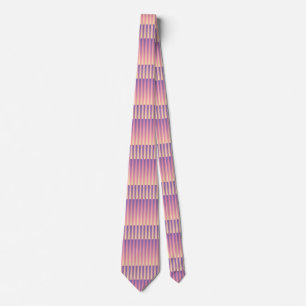 Rosa Lila Gult stripe Mönster Slips