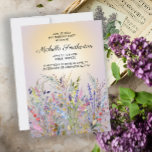 Rosa Lila Gult Wildblommor 50:e födelsedagen Inbjudningar<br><div class="desc">Elegant och konstnärligt 50:e födelsedagsfest inbjudan för kvinnor med färgstark rosa,  lila och gult vildblommor och löv på en samordnande mjuk lila. Snygg inbjudan mellan land och stil. Kontakta mig för hjälp med anpassning eller för att be om matchning eller samordning av Zazzle-produkter.</div>