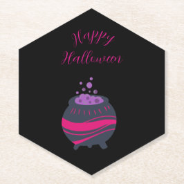 Rosa Lila Halloween Papper Underlägg