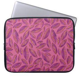 Rosa/Lila Höst löv Laptop sleeve