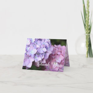 © Rosa & Lila Hydrangeas Bröllop Tack Kort