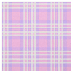 Rosa Lila Lavender Play Gingham Check Girl Tyg