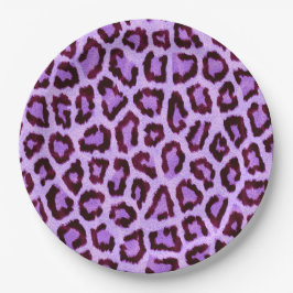 Rosa Lila Leopard Päls Spots Mönster