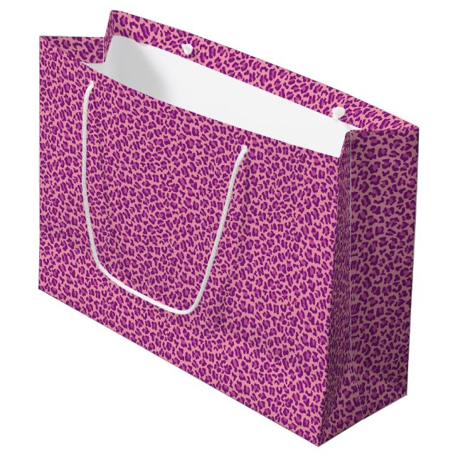 rosa lila leopard skin mönster (Framsidan Vinklad)