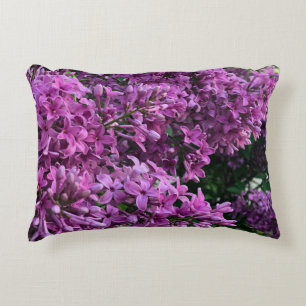 Rosa lila lilacs Bild på romantisk blommigt av r Prydnadskudde