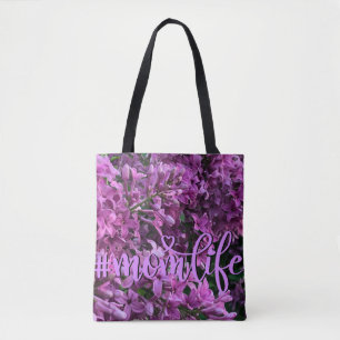 Rosa lila lilacs romantisk rosa blommigt Mamma Tygkasse