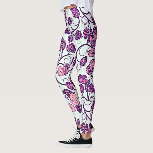 ROSA + LILA LÖV LEGGINGS (Vänster)