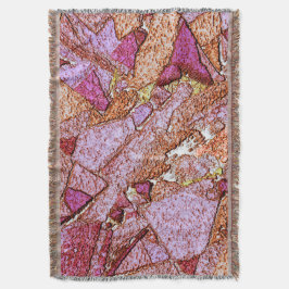 Rosa lila, målade vulkaniska stenar teckning filt