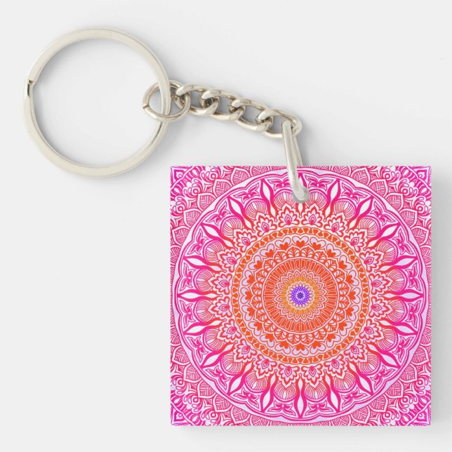 Rosa lila Mandala (Framsidan)