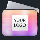 Rosa Lila Metallic - Anpassningsbar Logotyp Promot Laptop Fodral<br><div class="desc">Modern Guld,  Rosa och Lila Pastel Rainbow Ombre Faux Metallic Stainless Guld Elegant Anpassningsbar Logotyp Promotional Laptop Bag eller Sleeve Promotional (promo) Annons Fodral. Det här fodral kan anpassas så att det omfattar företagets eller företagets logotyp.</div>